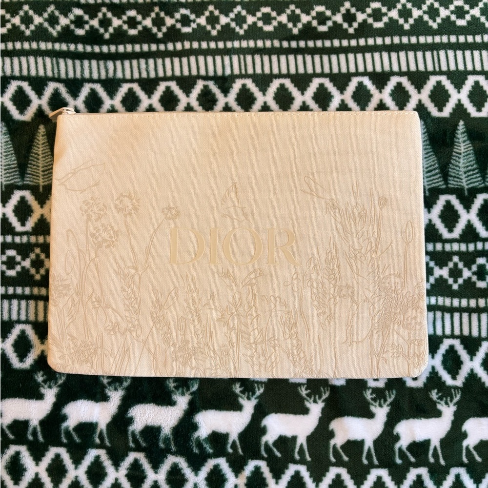 Dior Cream Botanical Clutch